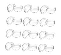 NIYANGLE Capsule Trasparenti Rotonde 28mm per Distributori Automatici, 200 Pezzi in Plastica Durevole per Giochi, Bomboniere e Collezioni, e Esposizioni