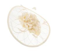 NIYANGLE Cerchietto Decorato per Donna con Piume e Rete Fascinator Elegante per Matrimoni Eventi Formali e Feste da Ballo Accessorio per Capelli Vintage con Fiori per Spose e Party