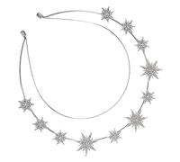 NIYANGLE Cerchietto Forma Di Stelle Per Donna Ornamento Per Capelli Da Sposa Accessorio Per Feste e Compleanni Leggero e Facile Da Indossare