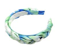 NIYANGLE Cerchietto Intrecciato Verde Lavorazione Fine e Comfort Elevato per Uso Quotidiano e Cerimonie Femminili alla Moda e Creativo