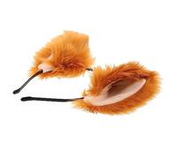 NIYANGLE Cerchietto Orecchie Volpe Fluffy per Cosplay e Feste Accessorio per Halloween Natale e Eventi Decorazione Creativa per Costume