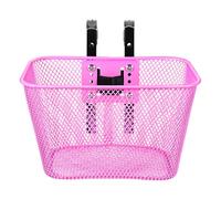 NIYANGLE Cestino Anteriore per Bicicletta Struttura in Ferro Durevole, Supporto e Ganci, per Ciclismo e Spesa, Destinato a Ragazze e Donne