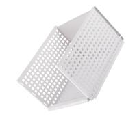 NIYANGLE Cesto Portaoggetti Impilabile Grande 33X42,5X25 CM in Plastica Trasparente per Guardaroba e Lavanderia, Organizer per Vestiti e Biancheria