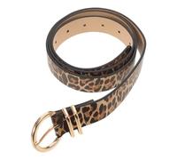 NIYANGLE Cintura Donna Casual Leopardata in Ecopelle Larga e Lunga Decorazione Animalier Boho per Jeans e Abiti
