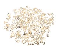NIYANGLE Ciondoli Lettere Accessori Eleganti e Brillanti in Metallo Oro 156 Pezzi per Bracciali Charm per Progetti Fai-da-te e Creazione Gioielli