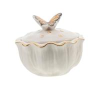 NIYANGLE Ciotola in Ceramica Per Unghie Con Coperchio Tazza Dappen Per Manicure Recipiente Per Liquidi Per Vernice in Ciotola Per Pennelli Per Unghie Dappen Dish Per Manicure