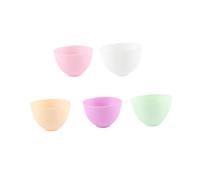 NIYANGLE Ciotola in Silicone Antigoccia Gialla Misurazione e Preparazione Ingredienti Resistente e Flessibile per Maschere Facciali e Condimenti Lavabile in Lavastoviglie e Microonde