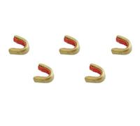 NIYANGLE Clip di Arresto per Corda Arco, 5 Pezzi in Rame per Allenamento | Piccole e Leggere, Facili da Portare, per Frecce e Corde, Uso al Chiuso, Pratica Arco