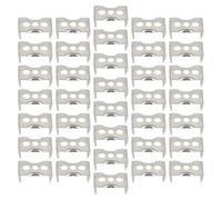 NIYANGLE Clip di Fissaggio per Tubi LED T5 in Ferro Argento 100 Pezzi Alta Resistenza per Prevenire Cedimento del Tubo Fluorescente