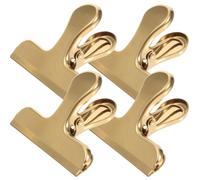 NIYANGLE Clip in Acciaio Inox per Sacchetti Alimentari, Set da 4 Fermagli Sigillanti Multiuso per Conservazione Snack e Ingredienti, Pratiche e Leggere per Uso Domestico