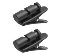 NIYANGLE Clip per Cuffie e Microfono in Abs Nero 2 Pezzi, Fermacavo per Organizzazione Cavi, per Uso Indoor e Outdoor, Accessorio Antisdrucciolo per Auricolari