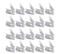 NIYANGLE Clip per Ripiano Congelatore 20 Pezzi Set Ganci di Sostegno in Acciaio Inox per Mensole Frigorifero per Uso in Freezer e Frigoriferi Domestici