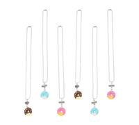 NIYANGLE Collana a Forma di Portatile 6 Pezzi, Decorativa per Legame, Collana Amico Plastica, Fornitura Amici, Accessorio Moda Casual