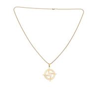 NIYANGLE Collana con Ciondolo Amuleto Croce di Santa Brigida in Oro Gioiello Religioso Leggero e Facile da Pulire Collana Uomo Donna per Celebrazioni di Fede