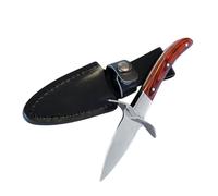 NIYANGLE Coltello Leggero in Inossidabile per Ostriche con Manico in Legno e Lavabile in Lavastoviglie, per Picnic e Feste Private