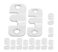 NIYANGLE Connettori per Mobili in Acciaio Inox 12 Pezzi Fibbie ad Incastro Grandi e Piccole per Divani Componibili, Clip per Cornici e Ganci Sospesi, Hardware per Fissaggio