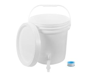 NIYANGLE Contenitore d'Acqua Rubinetto in Plastica Robusta da 10 Litri, Secchio Portatile Sigillo Ermetico, Accessorio per Campeggio e attività Outdoor