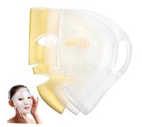 NIYANGLE Copertura in Silicone e Maschera 3 Pezzi Riutilizzabile Ganci Viso a Orecchio Previene lo Scivolamento e Rallenta L'evaporazione Dell'essenza per Spa e Bagno