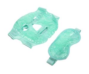 NIYANGLE Copertura Occhi Gel Maschera Fredda Calda Impacco Rinfrescante per Occhi Cinturino Leggero Portatile Pulizia Facile Sicuro Pvc Colore Casuale