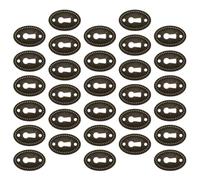 NIYANGLE Copriforo Chiave Antico Ellittico 30 Pezzi in Lega per Serratura Mobili Vintage Bordo Classico per Armadi e Cassetti