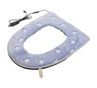 NIYANGLE Copriwater Riscaldato USB Morbido con Riscaldamento Comfort 5 Temperature Regolabili e Timer 10 Ore, Lavabile in Plastica e Panno, per Bagno Notturno