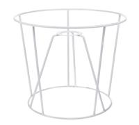 NIYANGLE Cornice per Plafoniera in Ferro Bianco Supporto per Paralume, Struttura Leggera per Lampada da Tavolo Fai da Te