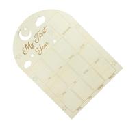 NIYANGLE Cornice Portafoto in Legno per Foto del Primo Anno del Ragazzo Ragazza Bacheca Fotografica delle Tappe Fondamentali Supporto Decorativo per Crescita e Ricordi Ragazzo Ragazza