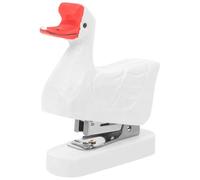 NIYANGLE Cucitrice Manuale in Legno a Forma di Animale, Mini Spillatrice Portatile per Ufficio e Scuola, Decorazione Creativa Artigianale per Scrivania, Design Compatto