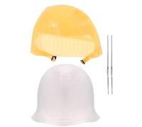 NIYANGLE Cuffia per Schiariture in Silicone Riutilizzabile con Ago e Gancio per Tintura Capelli, Cappello per Decolorazione e Riflessi Precisi, Kit Professionale per Colore Fai da Te e Uso