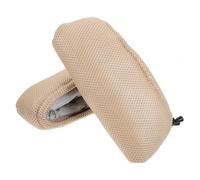 NIYANGLE Cuscinetti Imbottiti per Stampelle Sotto Ascelle 2 Pezzi in Cotone Traspirante Antiscivolo, Copertura Morbida Rete Traspirante per Bastoni da Passeggio, Comfort per Stili multipli
