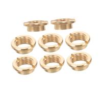 NIYANGLE Dadi per Meccanismo di Orologio al Quarzo 8 Pezzi Testa Tonda 4Mm Design Svasato Dorati per Kit di Sostituzione e Riparazione Orologi da Parete Fai da Te