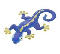 NIYANGLE Decorazione Murale in Metallo Lucertola Gecko Blu Artigianato in Ferro Resistente e Dettagliato Ornamentazione Vivace per Interni ed Esterni per Giardino e Parete