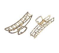 NIYANGLE Elegante Fermacapelli Donna Stampa Leopardata Fermagli Per Capelli Squisiti Decorazioni Per Capelli Antiscivolo Adatte Per Uso Quotidiano Viaggi e Feste