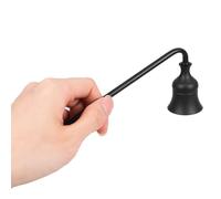 NIYANGLE Estintore per Candele in Metallo Nero Spegnitore Manuale con Copertura per Fiammifero Sicuro e Resistente per Uso Domestico Aromaterapia