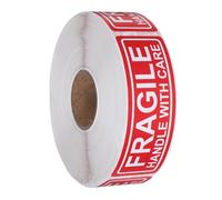 NIYANGLE Etichette Adesive Fragili per Spedizioni e Traslochi Nastro di Avvertimento Fragile Adesivo per Vetro e Ceramica Etichette di Avvertenza per Maniglie