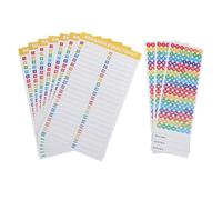 NIYANGLE Etichette Adesive per Quadro Elettrico Numeri Colorati, Set da 10 Fogli per Pannelli Interruttori, Resistenti a Calore e Umidità, per Elettricisti e Manutenzione Centri Carico