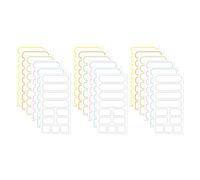 NIYANGLE Etichette Adesive Scrivibili Impermeabili 18 Fogli Colorati per Etichettatura Scatole e Contenitori Etichette Autoadesive Rimovibili per Organizzazione Casa e Ufficio