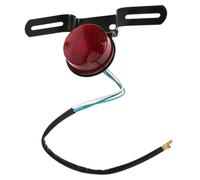 NIYANGLE Fanale Posteriore per Moto Retrò in Metallo e Plastico con Supporto per Targa, Robusto e Sicuro, per Migliorare la Sicurezza di Guida su Motociclette
