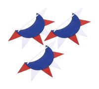 NIYANGLE Fasce per Chioma Patriottiche 3 Pezzi Non Tessuto Cerchietti Elastici da Dea per Festa Dell’Indipendenza 4 Luglio Accessori Leggeri e Traspiranti per Celebrazioni Estive