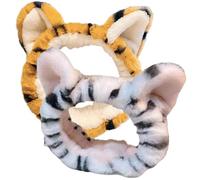 NIYANGLE Fascia Elastica in Peluche Orecchie 2Pcs Accessori per per Lavaggio del Fascia Morbida e