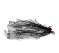 NIYANGLE Fascia per Capelli Nera con Pizzo e Rose Rosse per Donna, Accessorio Versatile e Leggero per Costume Halloween, Party e Mascherate in Stile Gotico