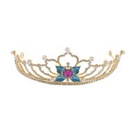 NIYANGLE Fascia per Capelli Stile Tiara Donna Copricapo per Matrimonio e Evento Fascia per Capelli Design Rinascimentale Accessori Femminili per Festa del Tè e Ballo