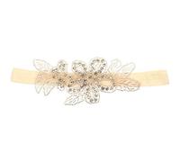 NIYANGLE Fascia per Neonata con e Foglie Floreali Accessori Eleganti per Adatta Ragazza Confortevole Segni Sulla per Foto e Speciali