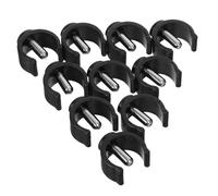 NIYANGLE Fermagli a C per Bastoni da Passeggio 10 Pezzi, Morsetti di Bloccaggio Resistenti per Stampelle e Deambulatori, Accessori di Ricambio Perno di Chiusura 15mm, Compatibili