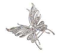 NIYANGLE Fermaglio per Capelli Strass e Farfalle per Feste Cerimonie e Uso Quotidiano Adatto Tutti i Tipi di Capelli Comprese le Chiome Spesse Regalo per Donne e Ragazze