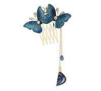NIYANGLE Fermaglio Per Farfalla Con Nappa Accessorio Elegante Per Donne e Ragazze Pettine Cinese Per Decorazione Per Acconciature Da Cerimonia e Occasioni Speciali