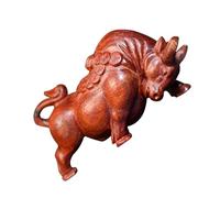 NIYANGLE Figurina a Tema Corrida in Legno Intagliato, Decorazione da Tavolo Resistente per Interni Domestici e Spazi di Lavoro