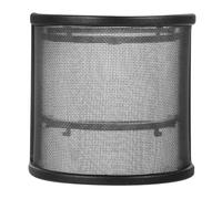 NIYANGLE Filtro Anti-pop per Microfono Portatile Forma di U Parabrezza in Metallo Resistente Protezione Antivento e Anti-saliva per Microfoni Handheld Facile da Installare per