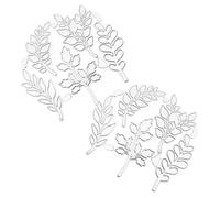 NIYANGLE Fustelle in Metallo a Forma di Foglia 2 Pezzi Strumenti per Goffratura e Taglio di Carta in Acciaio al Carbonio per Scrapbooking Album Fotografici e Creazione di Biglietti