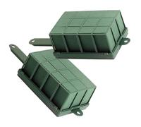 NIYANGLE Gabbia Floreale Base in Schiuma per Fiori Freschi 2 Pezzi, Accessorio per Composizioni Floreali, Gabbia per Centrotavola Decorativo e Fango per Fiori Funzionale